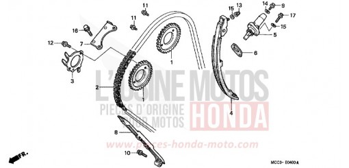 CHAINE A CAMES/TENDEUR CB1100SF1 de 2001